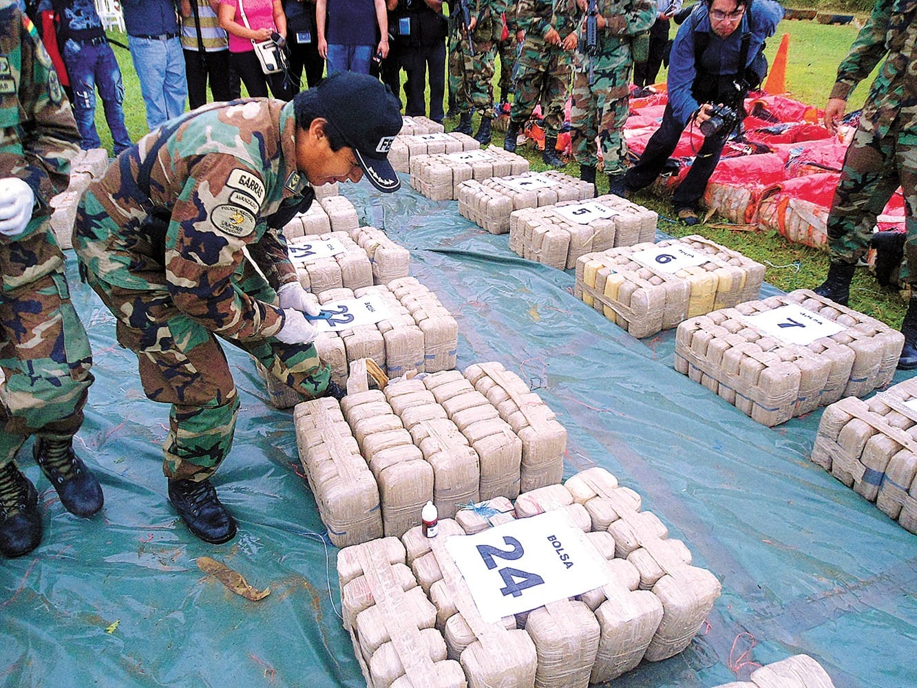 Incautan en Bolivia 154 toneladas de drogas en primer semestre La