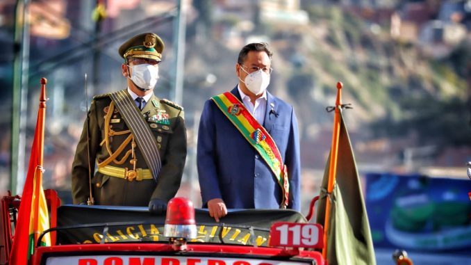 Arce-policia boliviana