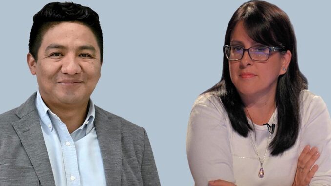 Helena Argirakis y Marcelo Aruquipa