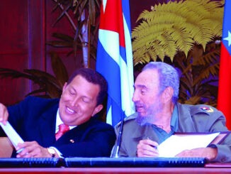 Fidel y Chávez