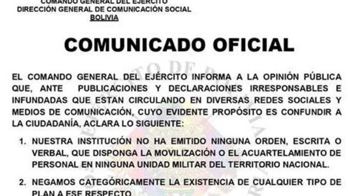 Comunicado